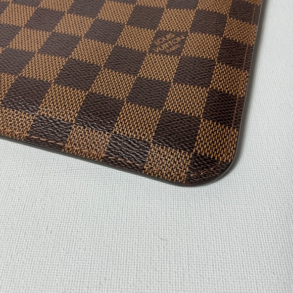Louis Vuitton Brown Canvas Neverfull Pochette GM Pouch Wristlet with Bag - Picture 8 of 10